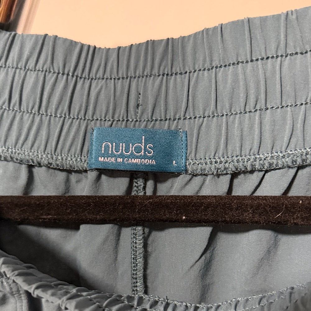 nuuds Women's Teal Elastic Waist Track Pants - Picture 2 of 7